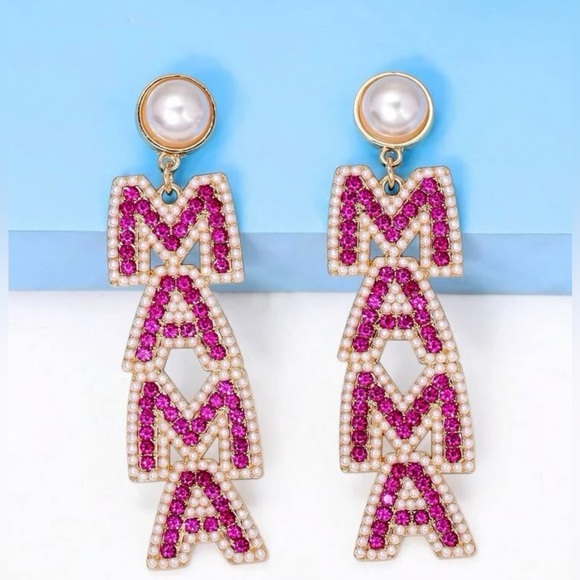 Nwt MAMA glamorous earrings - Picture 7 of 8